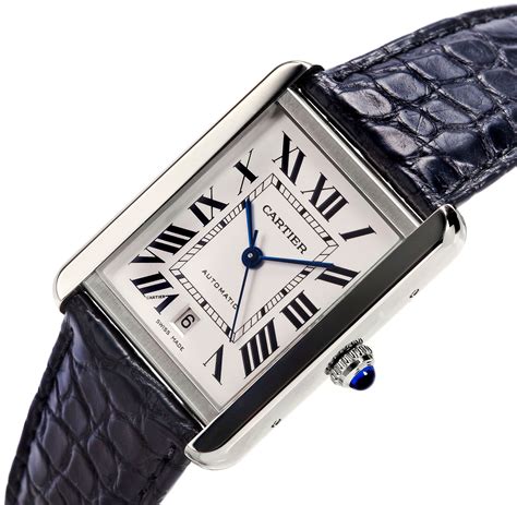 cartier tank men's size|cartier tank watch men's large.